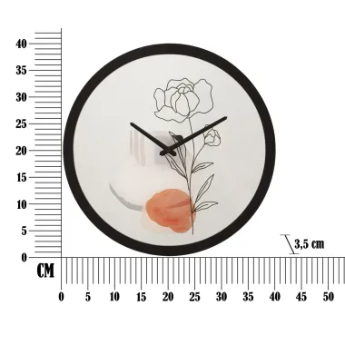 ZEGAR NASTĘNNY FLOWER -A- 40X3,5 cm